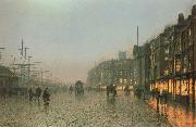 Atkinson Grimshaw Liverpoool from Wapping oil painting artist